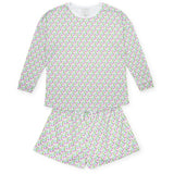 Anna Women's Longsleeve & Short Set - Mod Holiday Pink