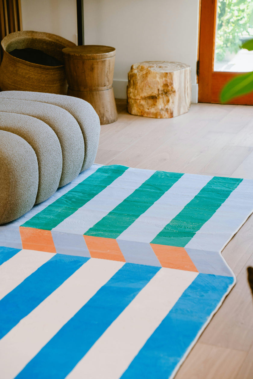 Illusion Stripe Modern Rug