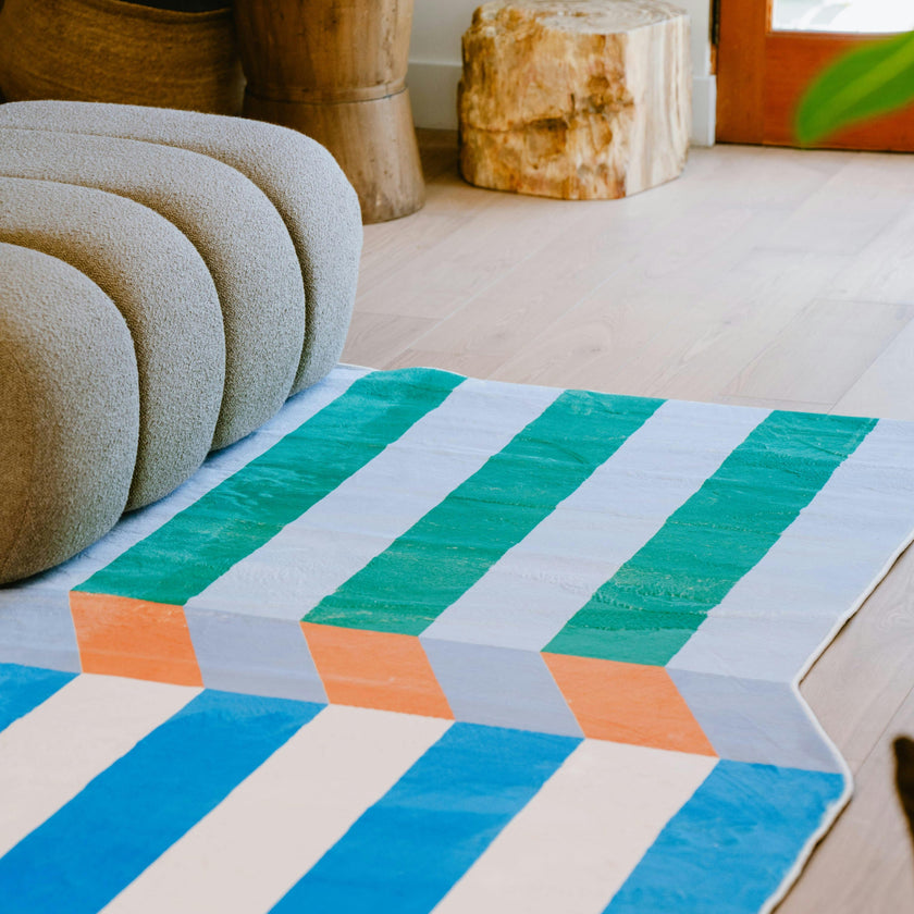 Illusion Stripe Modern Rug