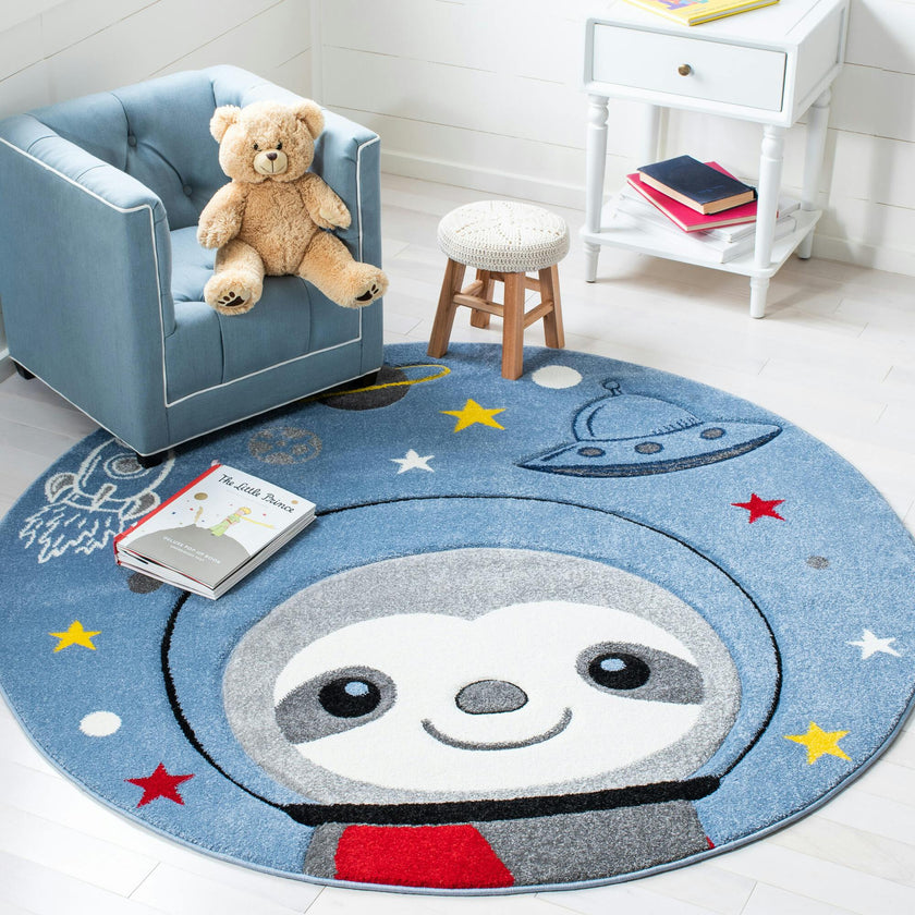 Carousel Kids Neil Rug, Blue