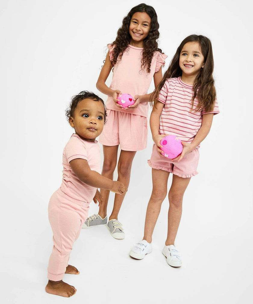 Bea Short Set, Dusty Rose