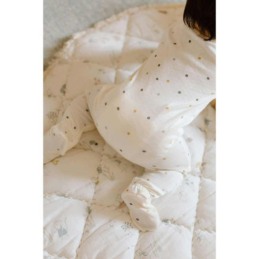 Pointelle Sleeper, Natural