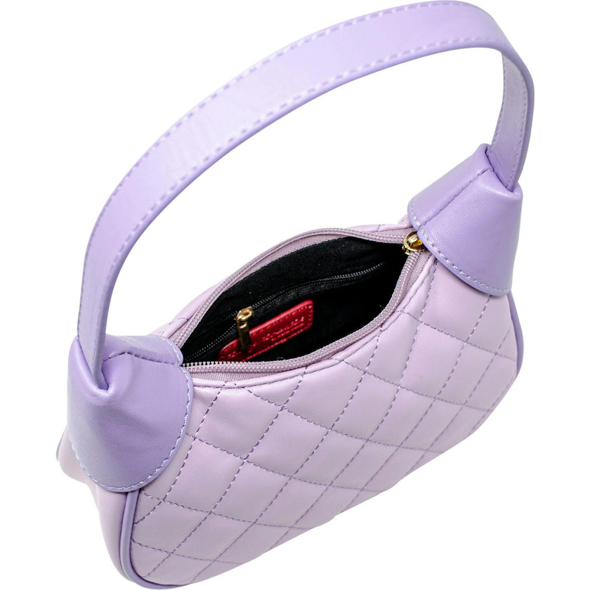 Quilted Zip Top Shoulder Bag