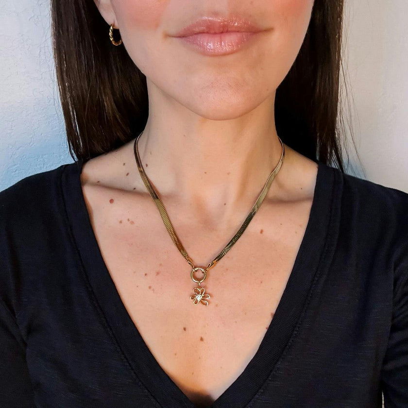 Flower Necklace Charm