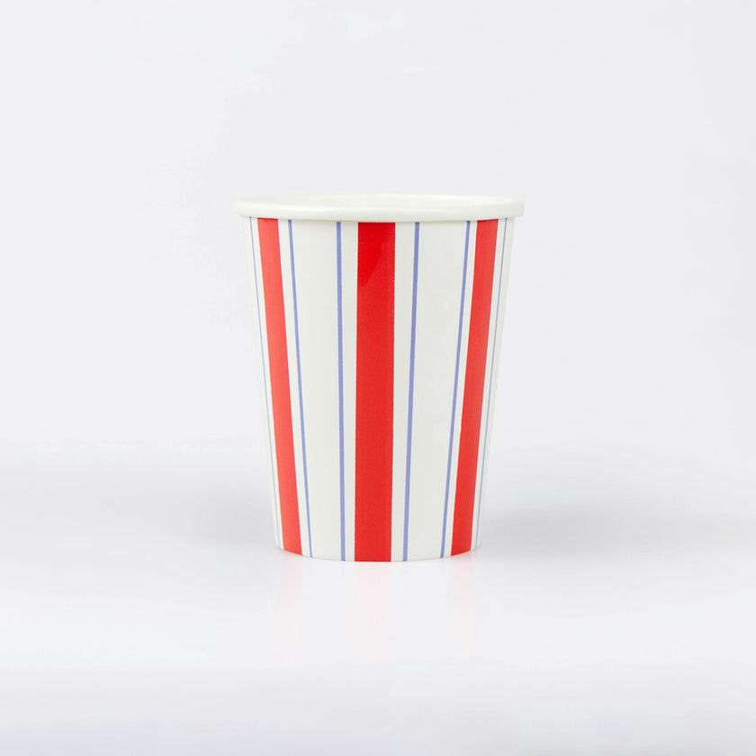 Nautical Striped Cups