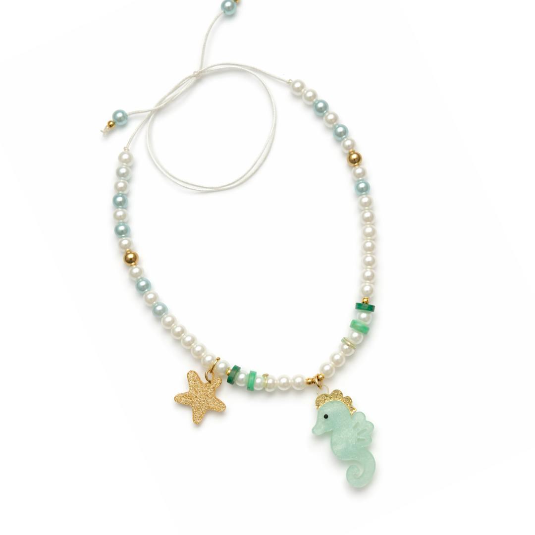 Seahorse Green Necklace -SUM