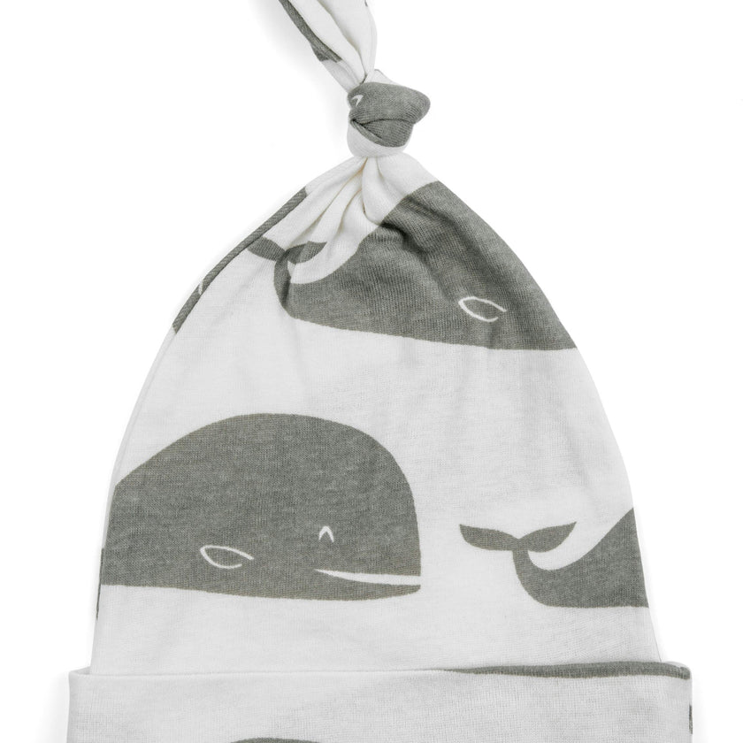Grey Whale Organic Knotted Hat