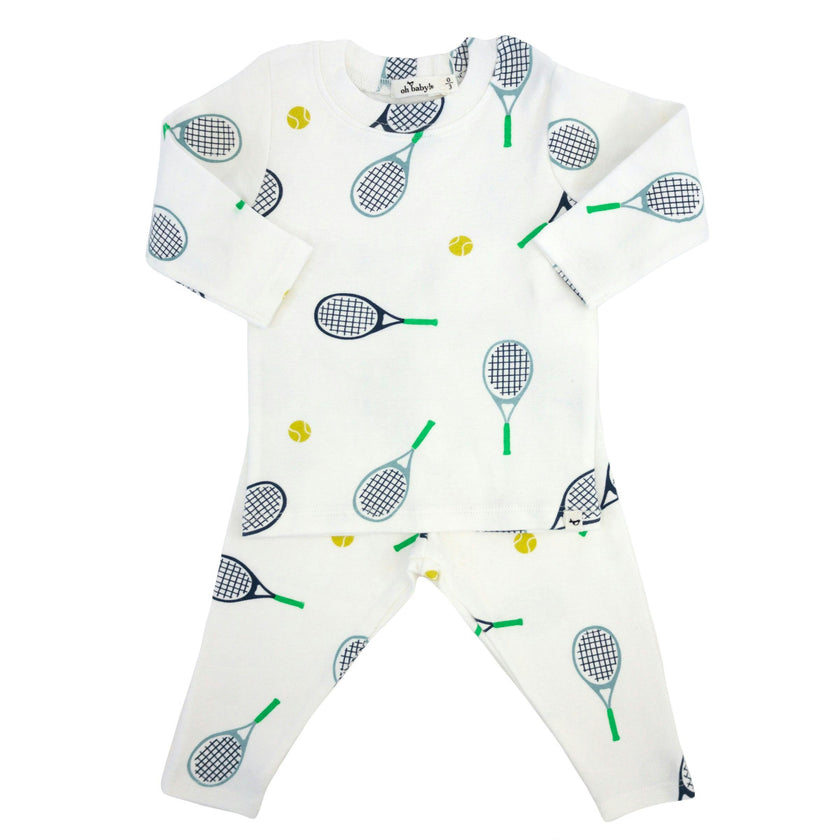 Tennis Print Two Piece Set