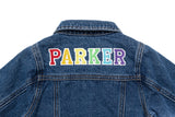 Custom Embroidered Washed Denim Jacket