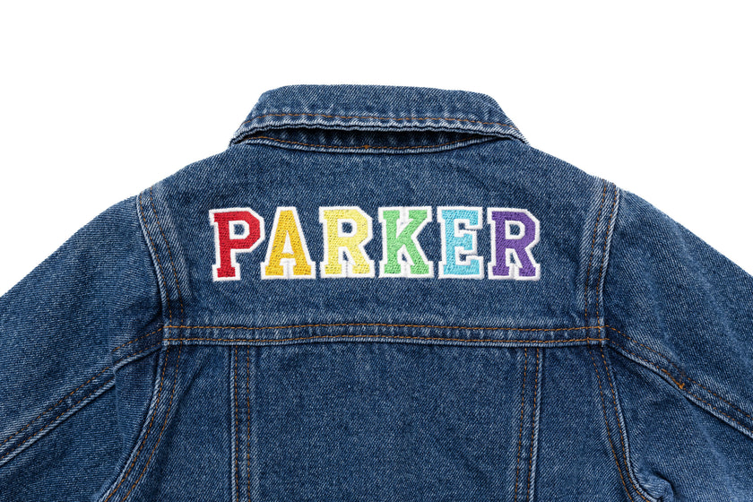 Custom Embroidered Washed Denim Jacket