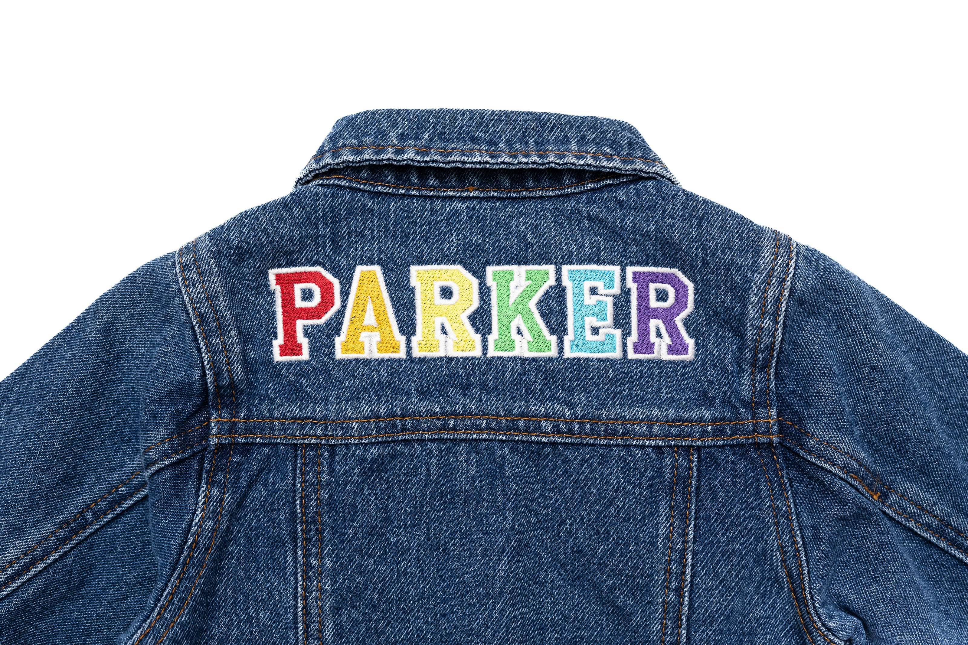 Custom Embroidered Washed Denim Jacket