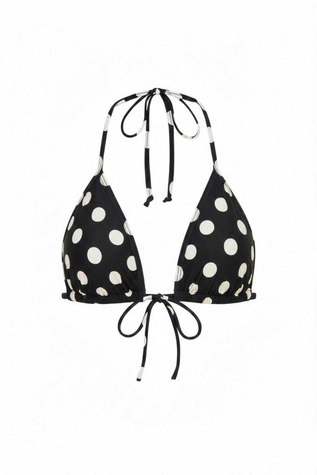 Polka Dot Binded Emma (Zig-Zag Stitch) Bikini Top