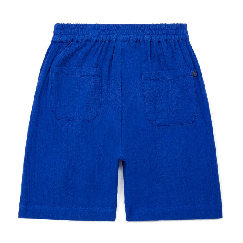BONTON Bleu Vacances Rambo Gauze Cotton Shorts