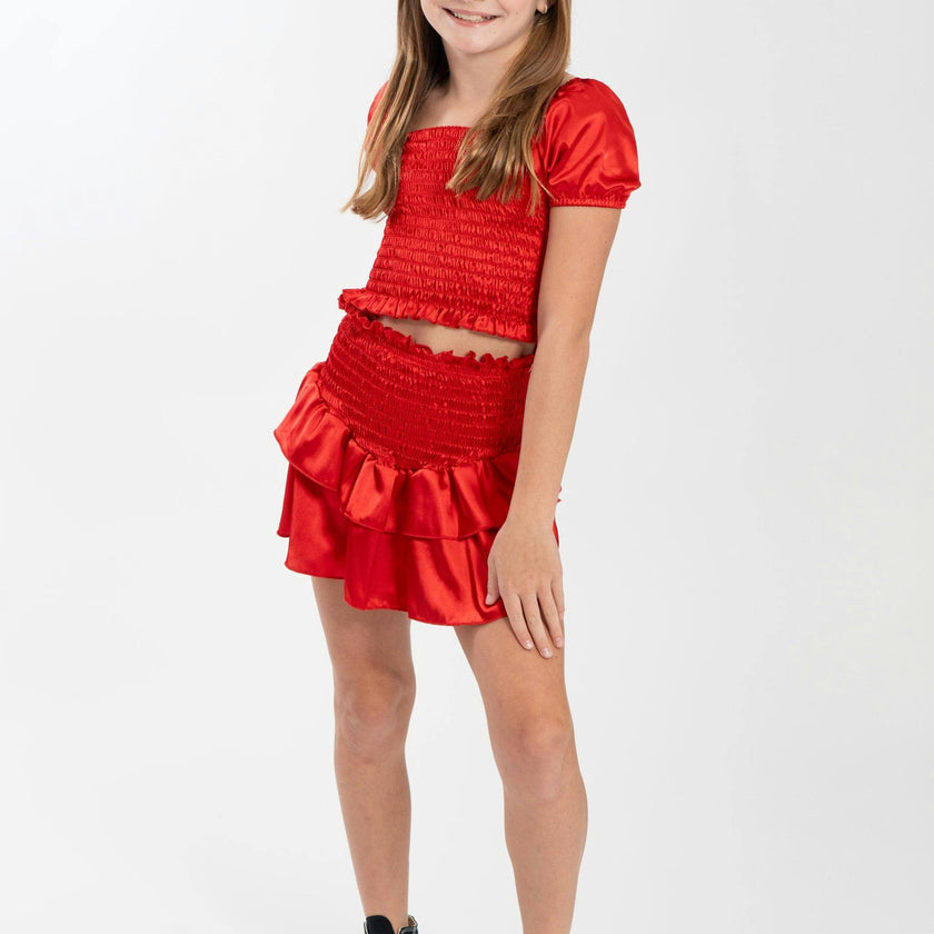 Kids Amber Smocked Ruffle 2 Piece Set