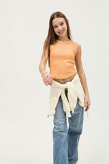 Tenly Rayon Rib Exposed Seam Tank Top