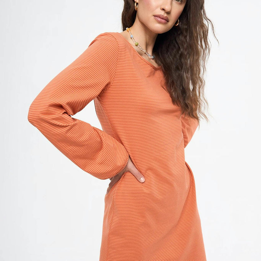 women's mini dress - orange sun