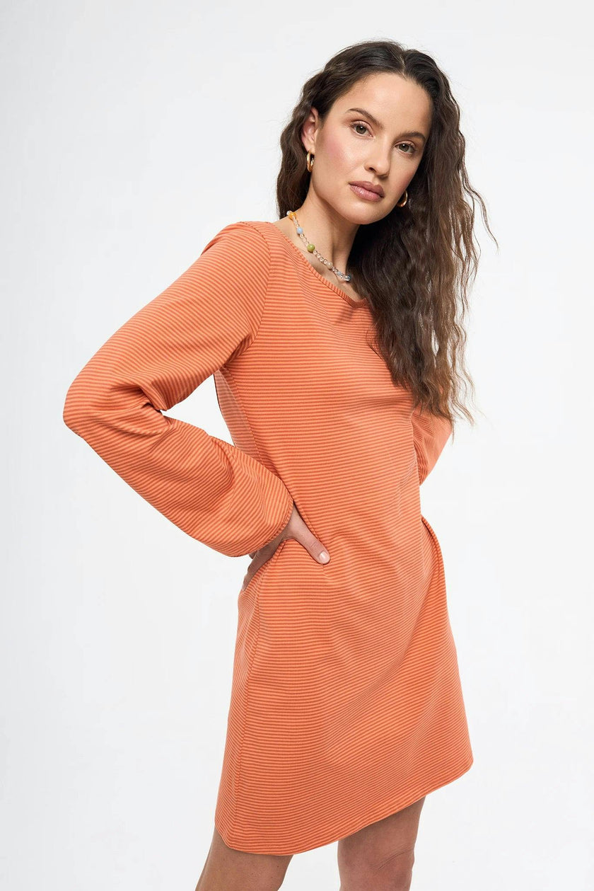 women's mini dress - orange sun