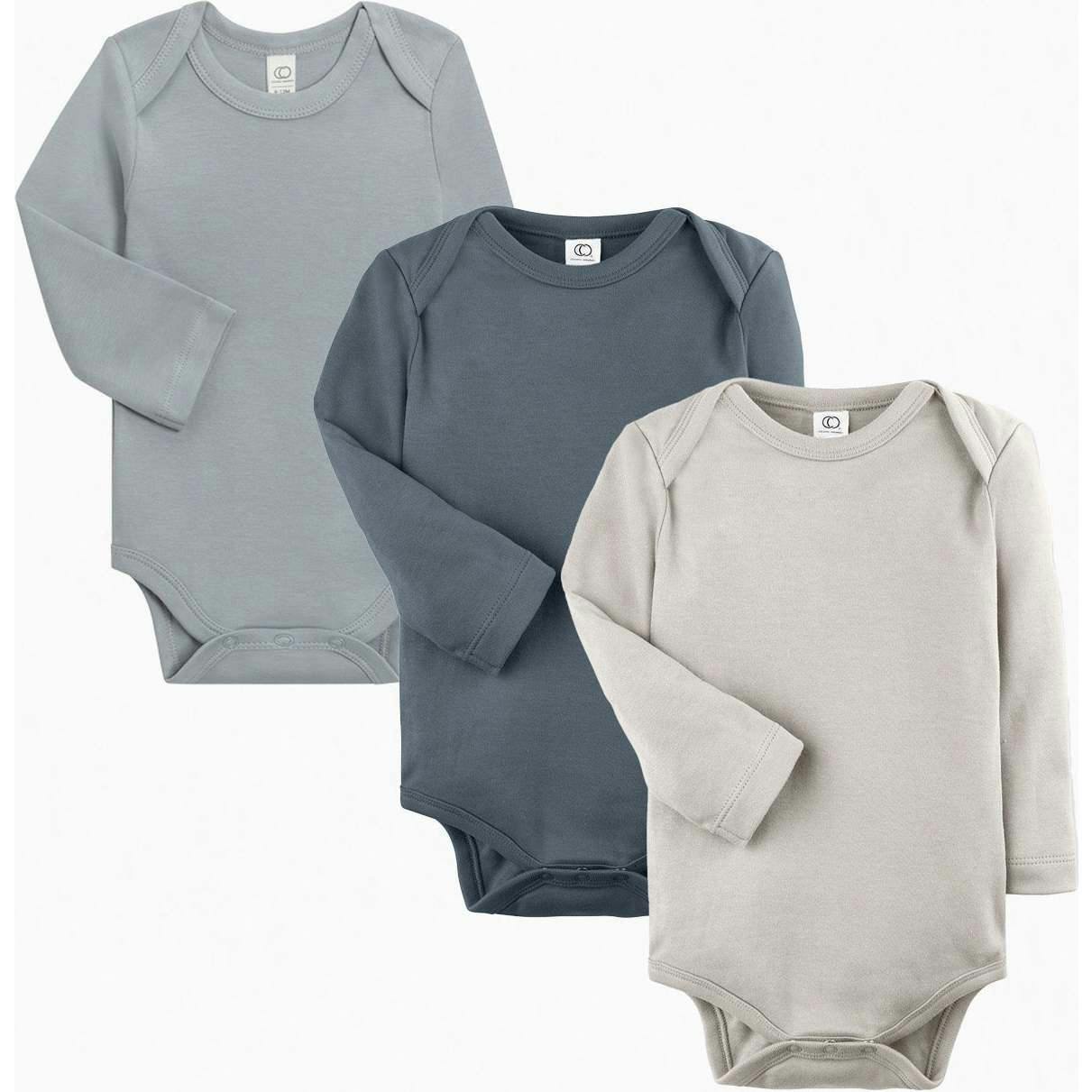 3-Pack Classic Long Sleeve Bodysuit Bundle