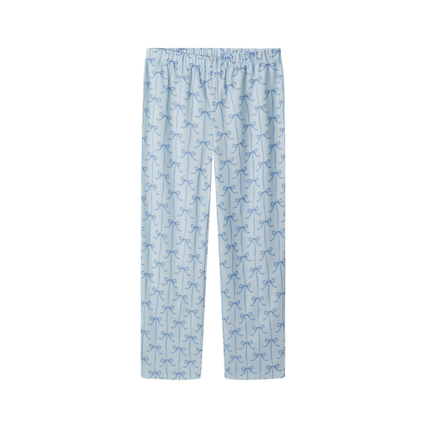 Tween Girls Pajama Set | Bow Stripe