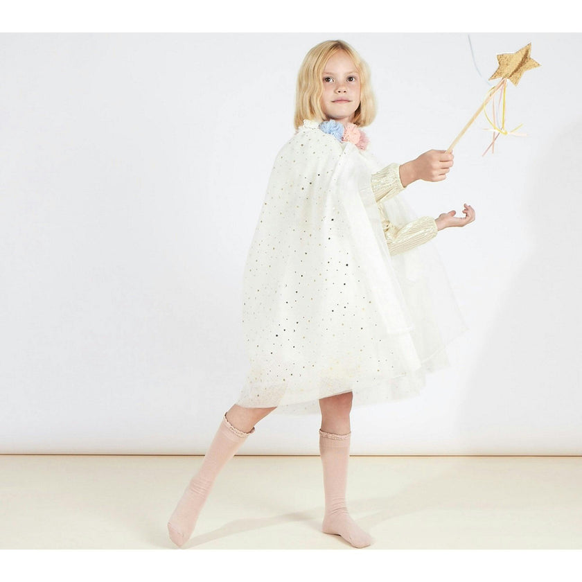 Pompom Collar Cape