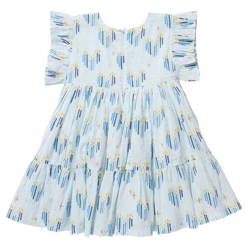Girls Kit Dress - Menorah Hearts