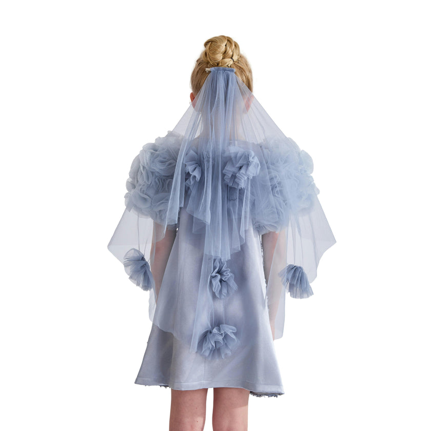 Blue Seliora Floral Embellished Dress