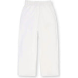 Linen Paper Bag Tie-Waist Pant, White