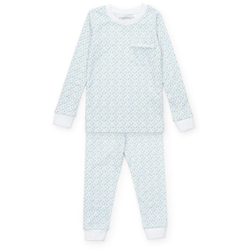 Bradford Boys' Pajama Pant Set - School Plaid Blue