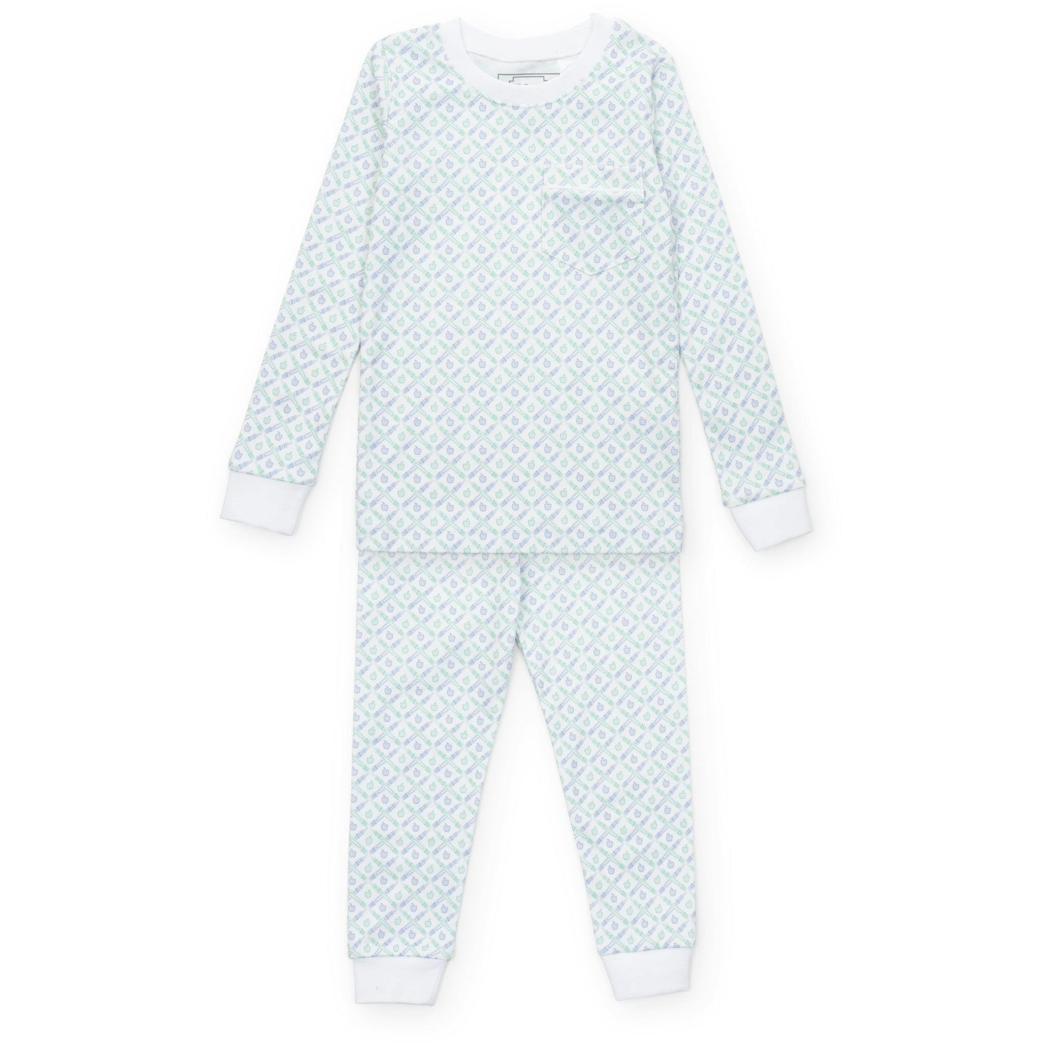 Bradford Boys' Pajama Pant Set - School Plaid Blue