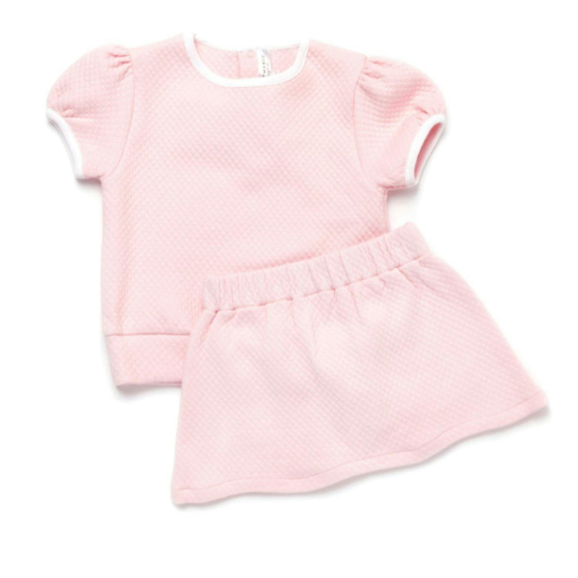 Diamond Quilt Pima Tween Skirt Set