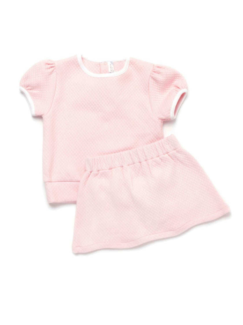 Diamond Quilt Pima Tween Skirt Set