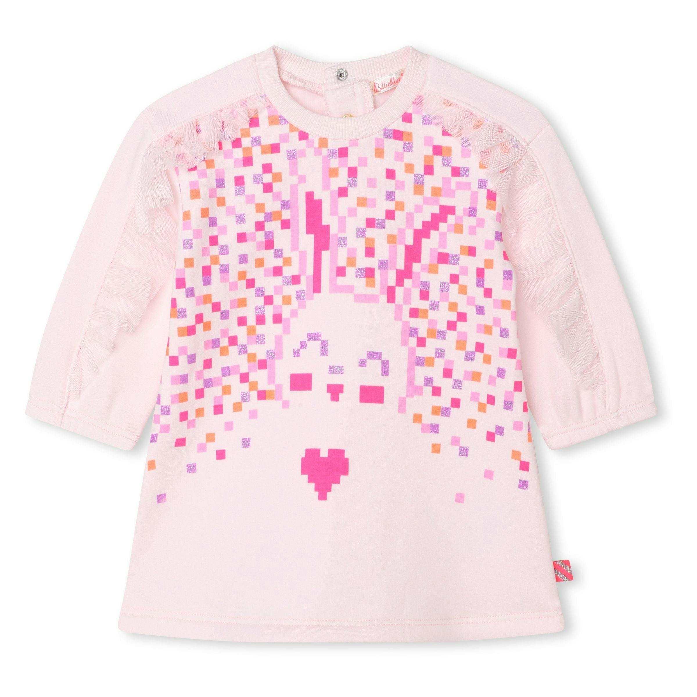 Pink Pixel Bunny Sweater Dress