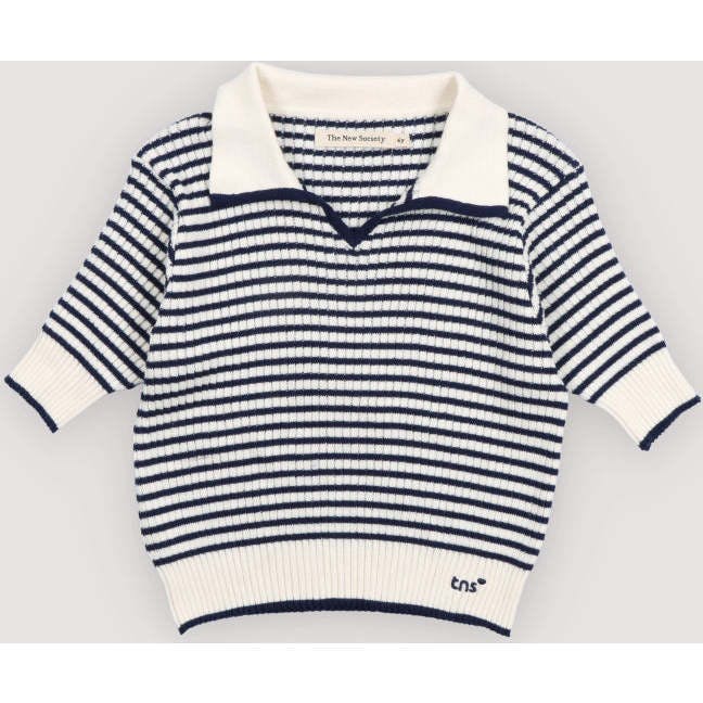 Azalea Polo Summer Midnight Mini Knit Stripes