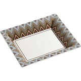 Tray Zig Zag Rectangular Large In Luxury Box Jarris 148 8.5" X 6.75"
