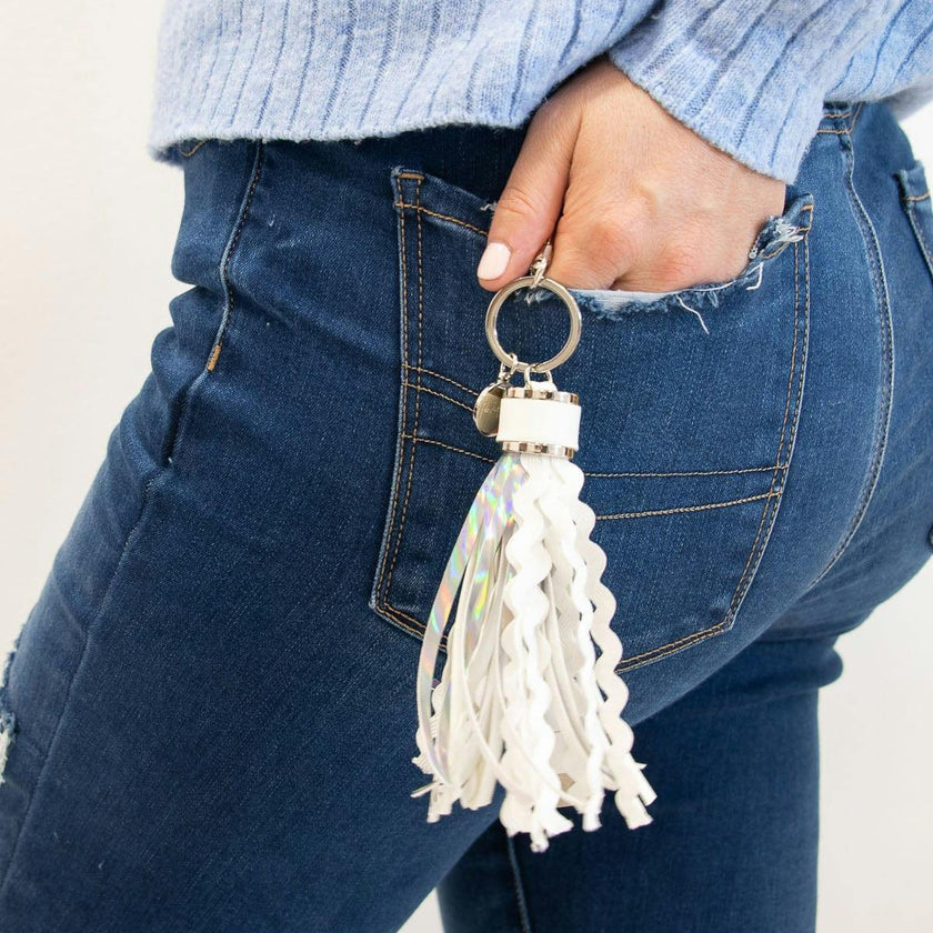 Packed Party Metallic Charging Keychain