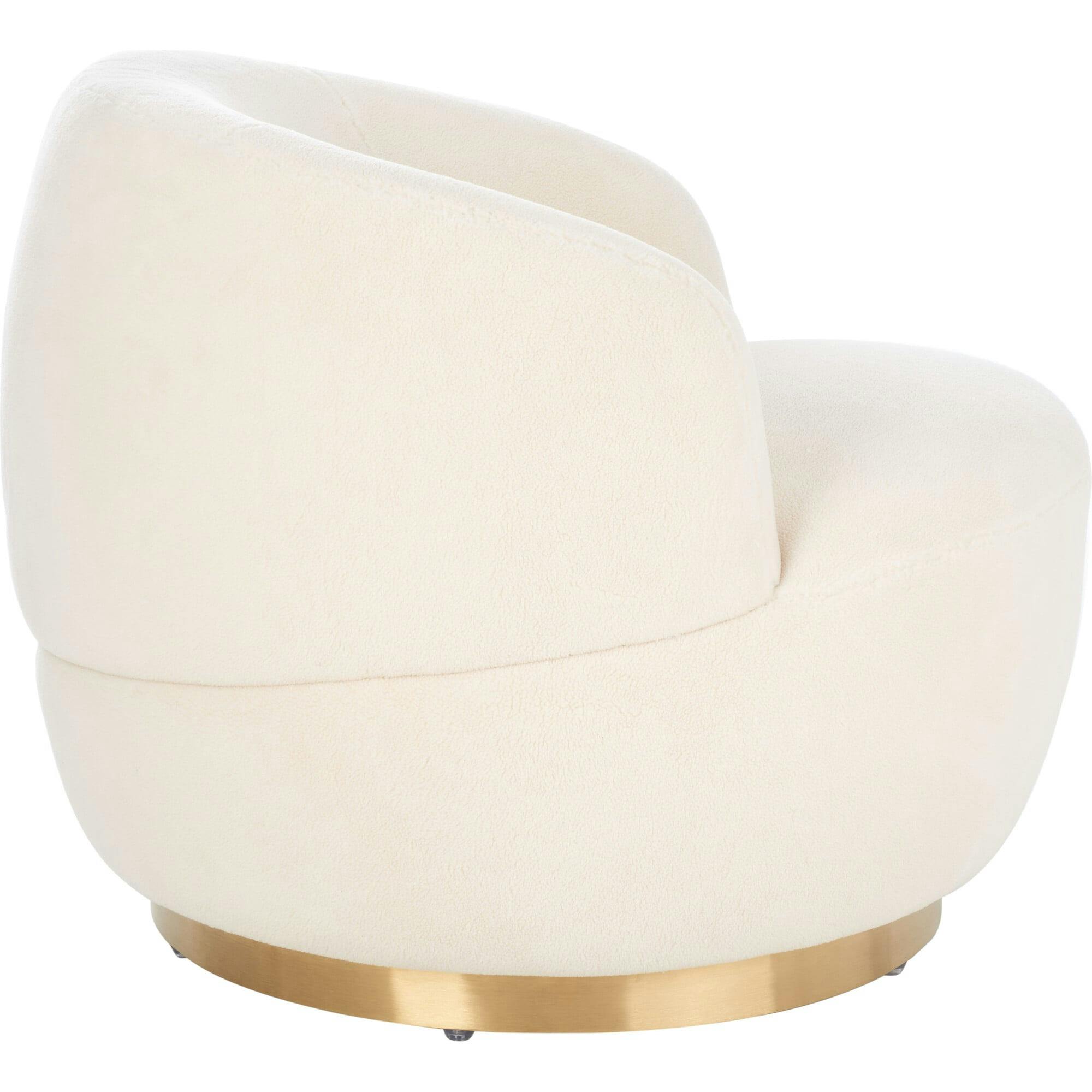 Flynn Faux Wool Swivel Chair