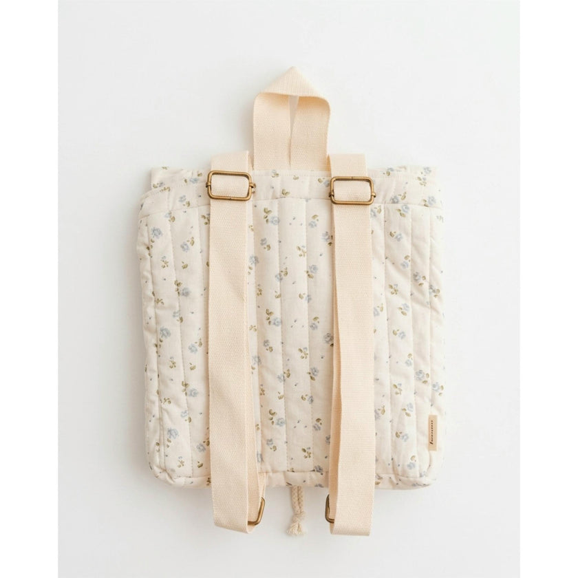 Eloise Quilted Backpack in Vintage Petite Blue