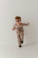 Boys Long Sleeve Tee in American Football