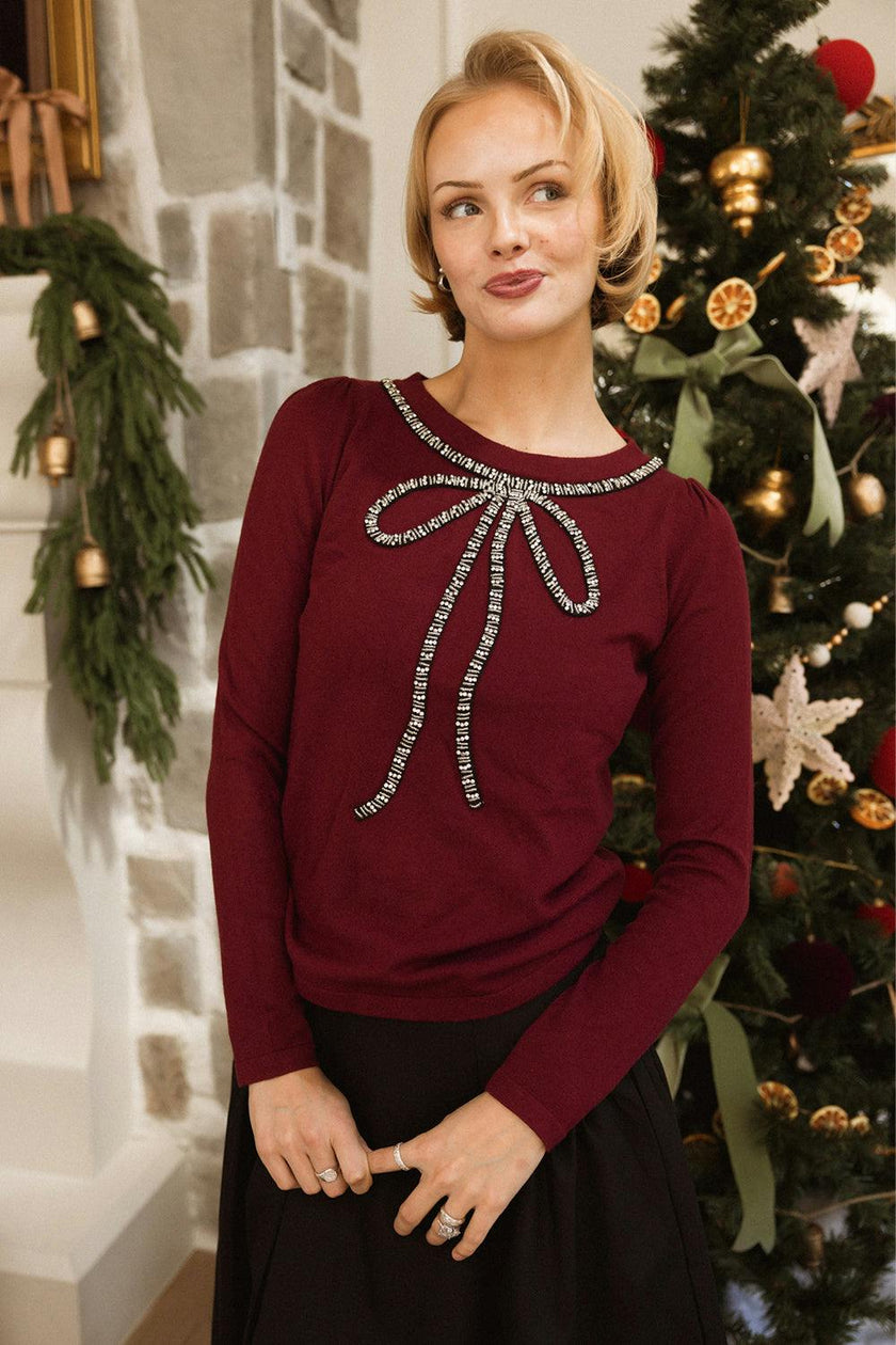 Rhodes Sweater in Burgundy