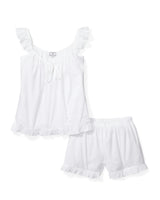 Women's Swiss Dots Celeste Short Set in White