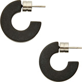 Muse Hoops in Black Matte