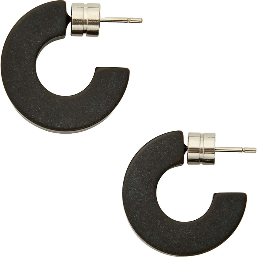 Muse Hoops in Black Matte