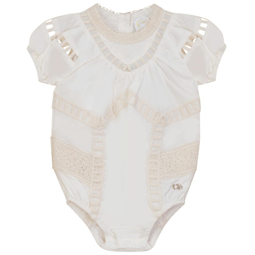 Woven Lace Bubble Off White