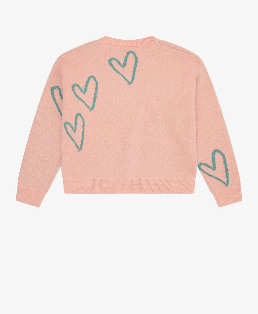 Tenly Boxy Hearts Sweater