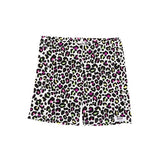 Biker Shorts in Neon Leopard