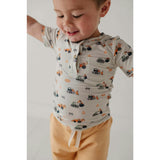 Boy's Short Sleeve Henley Shirt