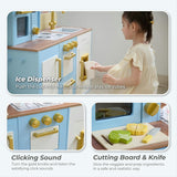 Teamson Kids Little Chef Hampton Wooden Play Kitchen With 17 Accessories