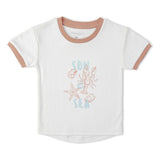 Organic Graphic Tee & Shorts Set - Beach Day