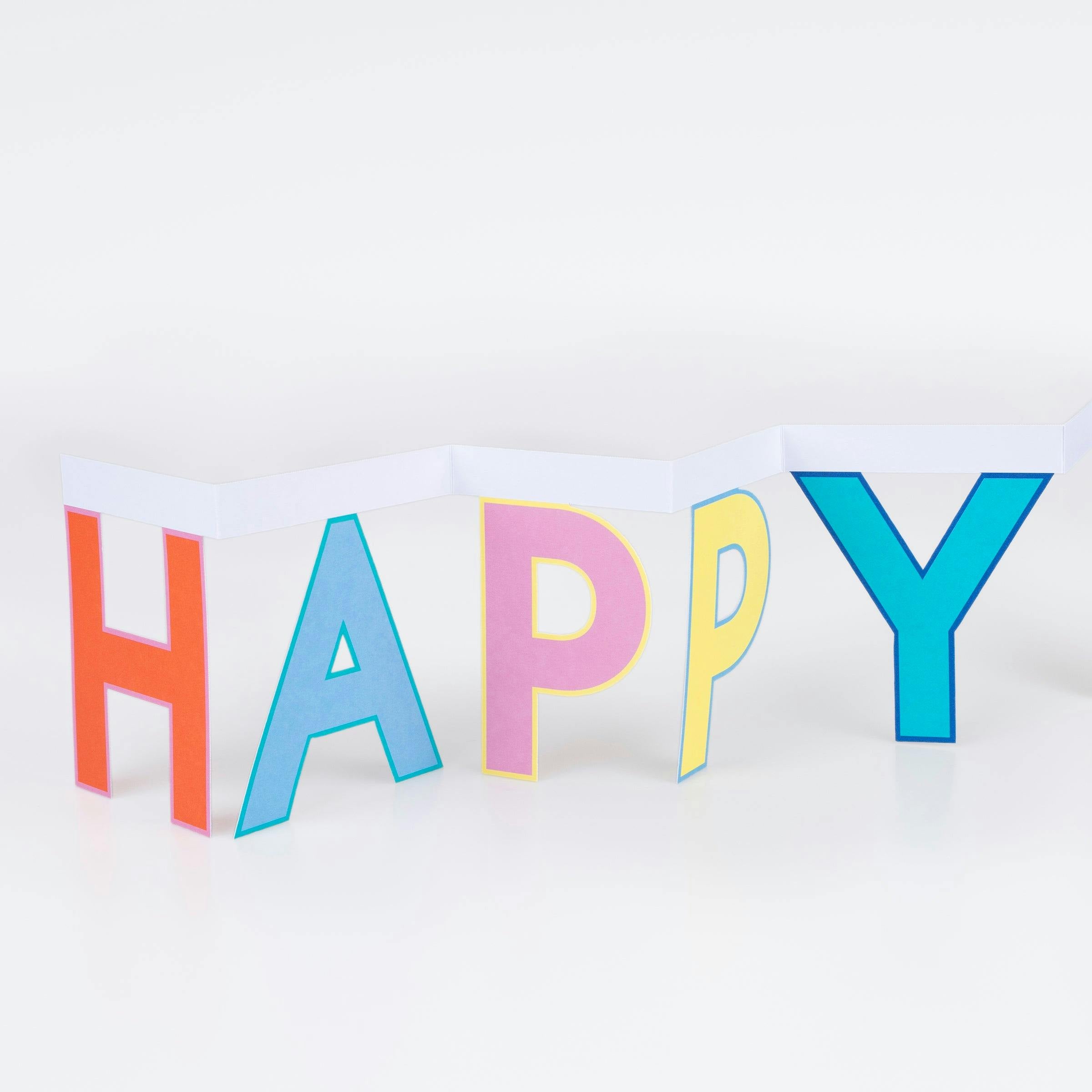 Happy Birthday Banner Birthday Card