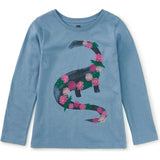 Dino Bouquet Graphic Tee, Blue